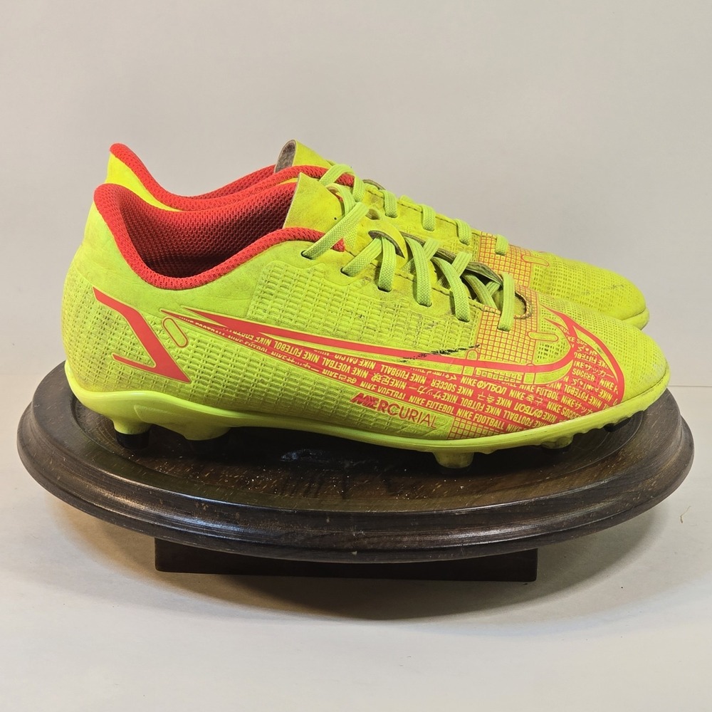 Nike Kids Yellow and Red Mercurial Soccer Cleats